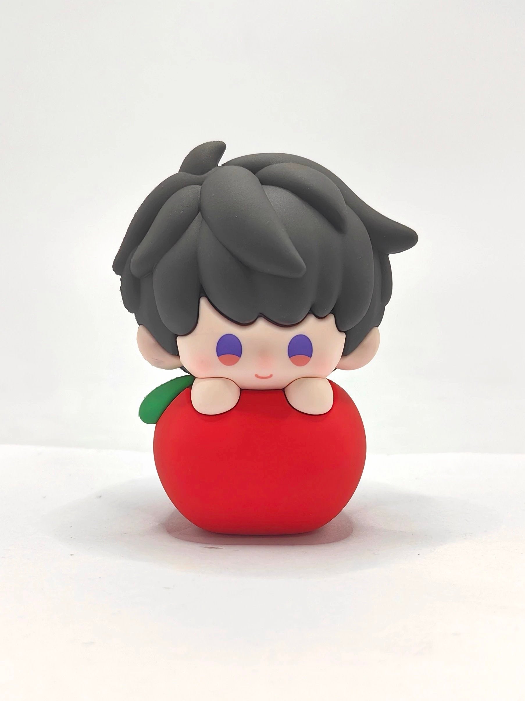 229 Cute Apple Figurine Ornament PVC 8cm