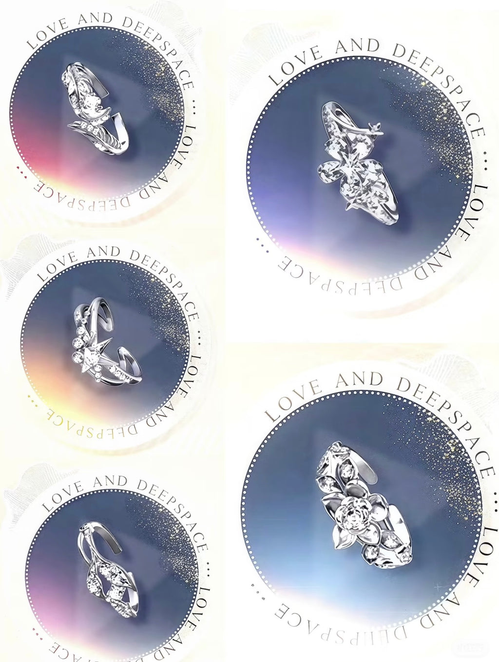 123-3 LAD 2025"Journey of Love" Wedding Rings Silver