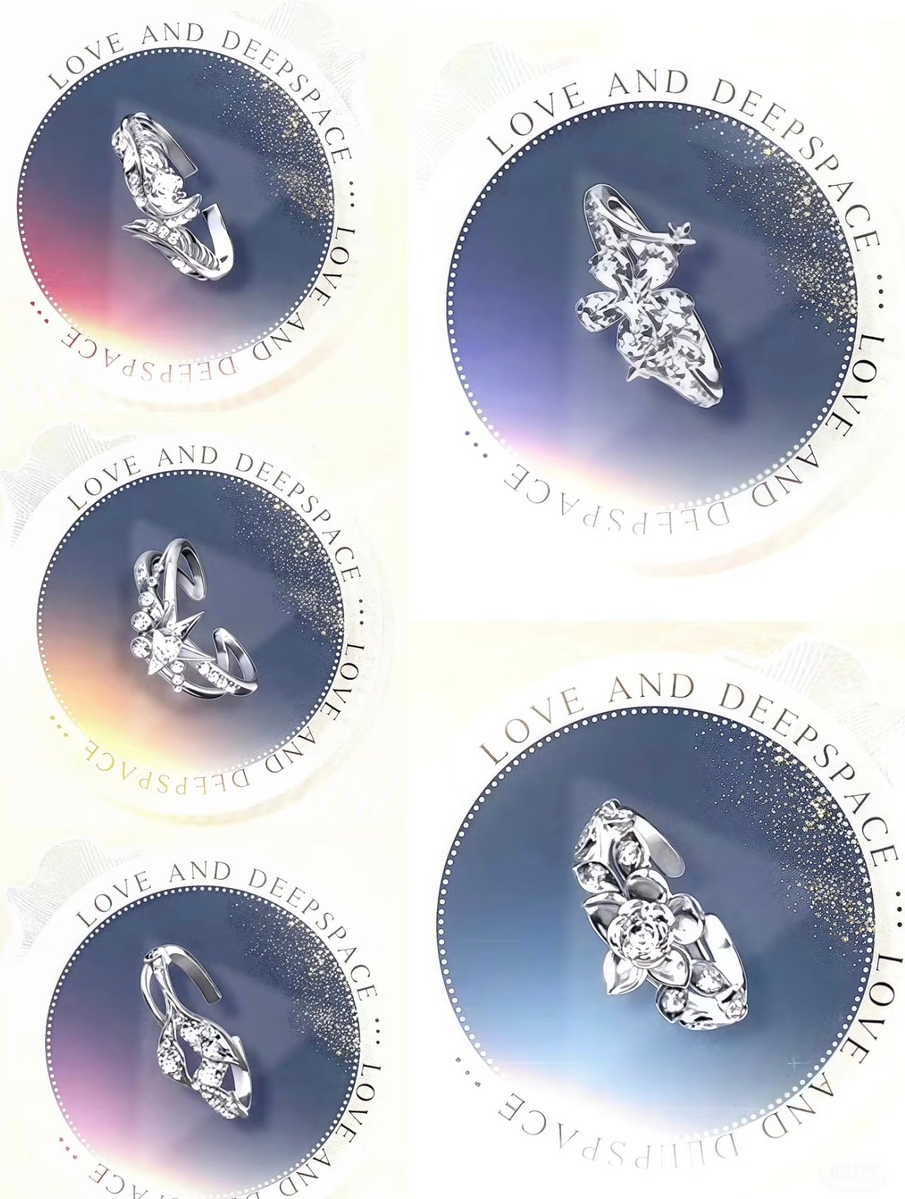 123-3 LAD 2025"Journey of Love" Wedding Rings Silver