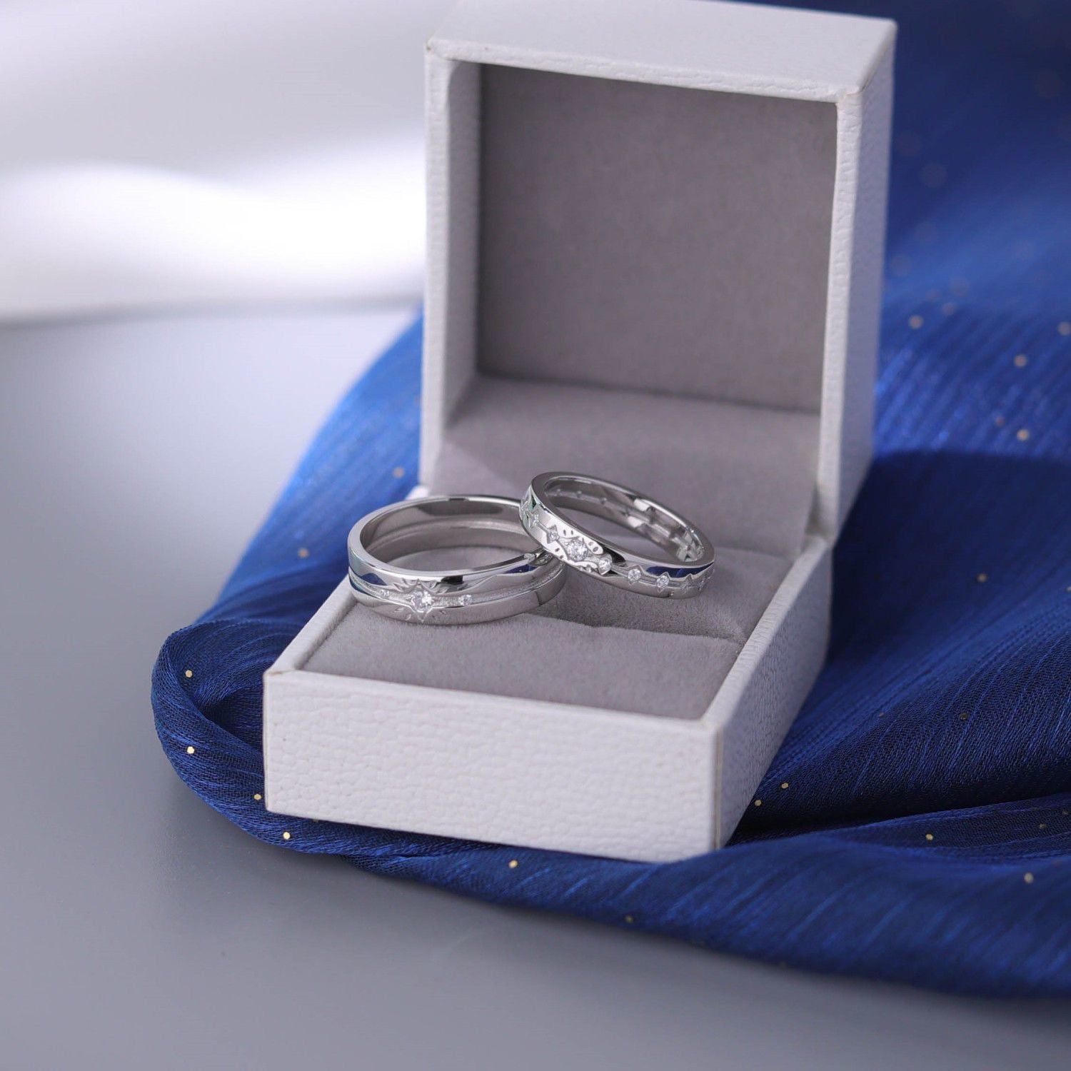 106 Xavier Couple Rings Adjustable