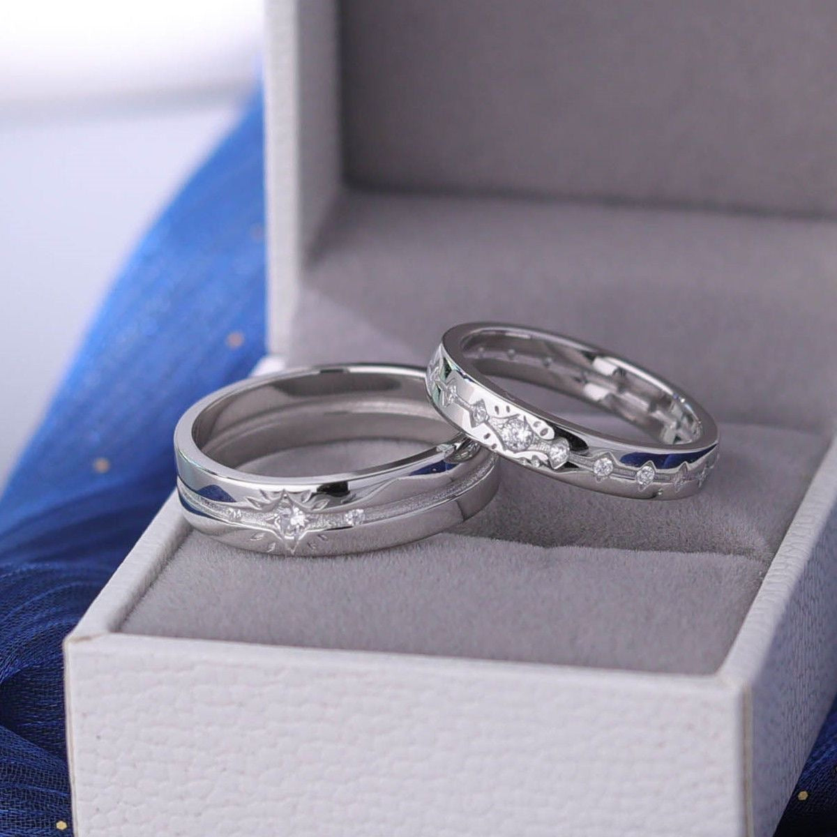 106 Xavier Couple Rings Adjustable