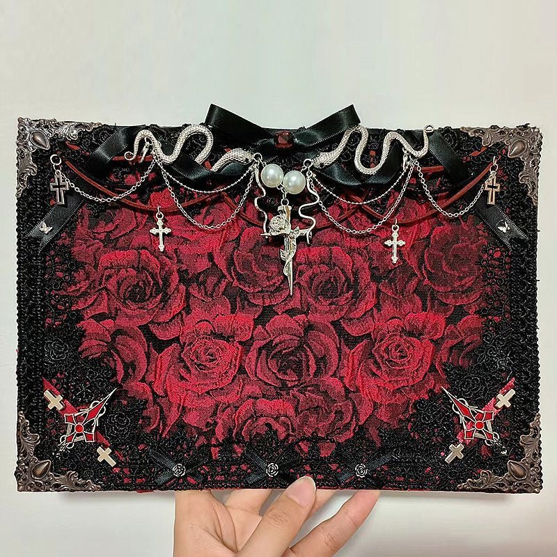 099 Full Red Gothic Theme Set DIY Kit A4
