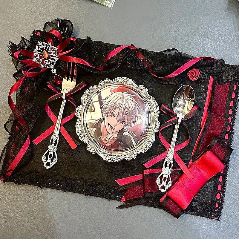 099 Full Red Gothic Theme Set DIY Kit A4