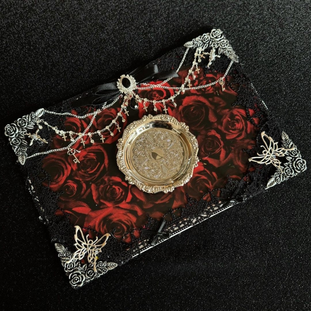 099 Full Red Gothic Theme Set DIY Kit A4