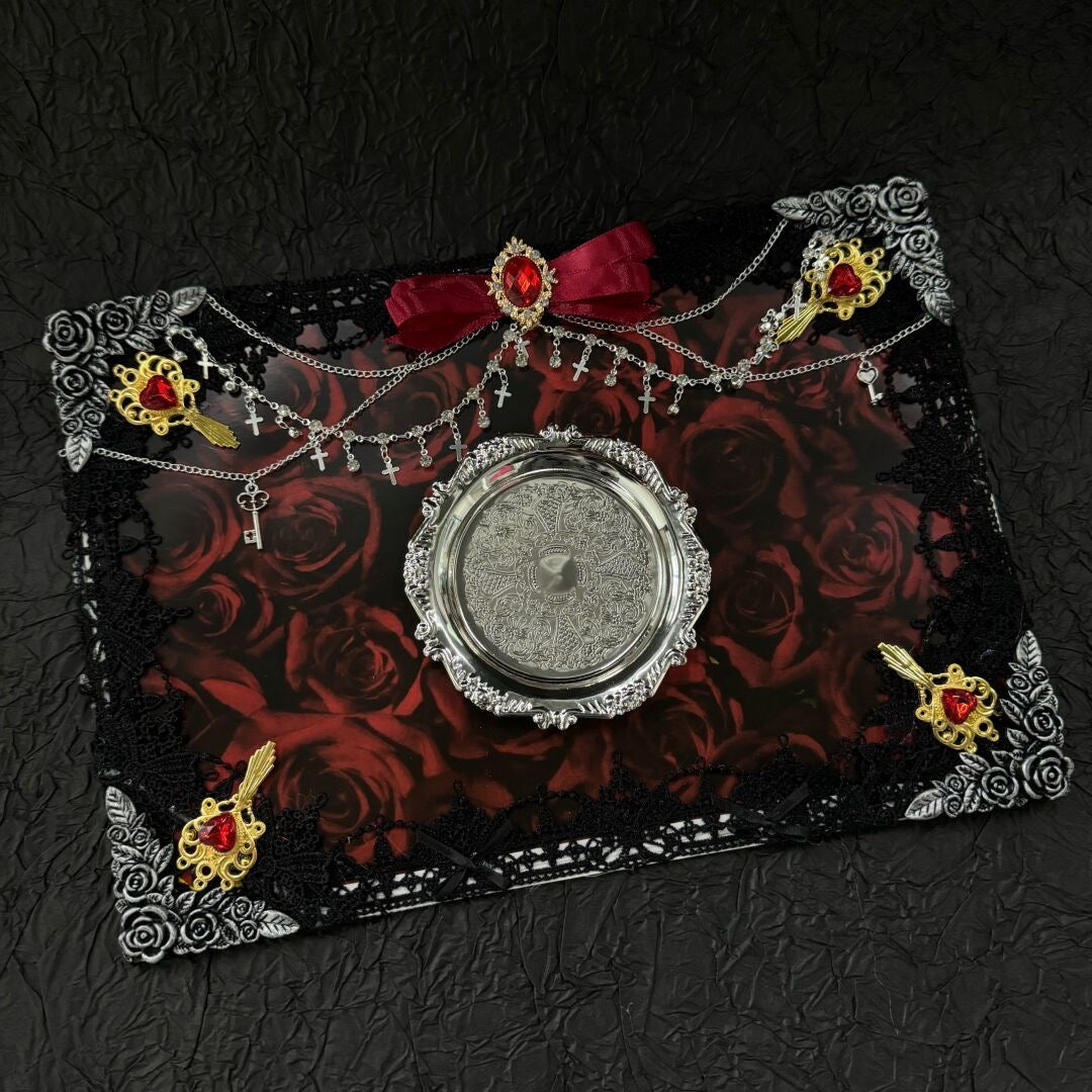 099 Full Red Gothic Theme Set DIY Kit A4