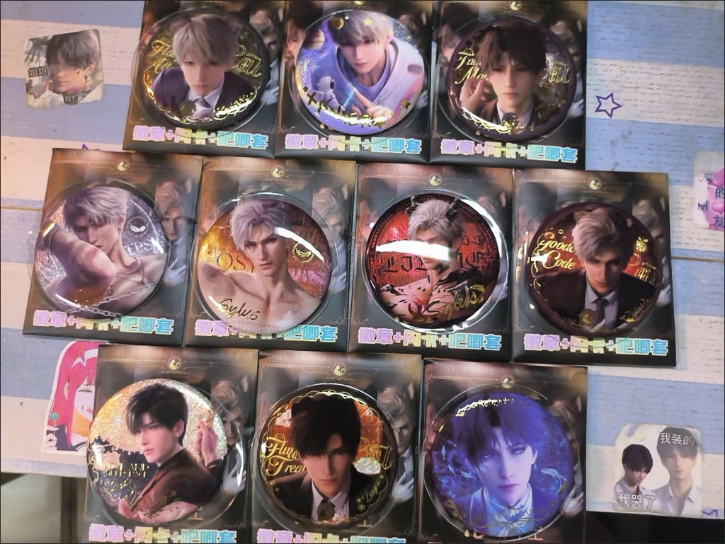 094 75mm HoloCard Embossed Pin Set