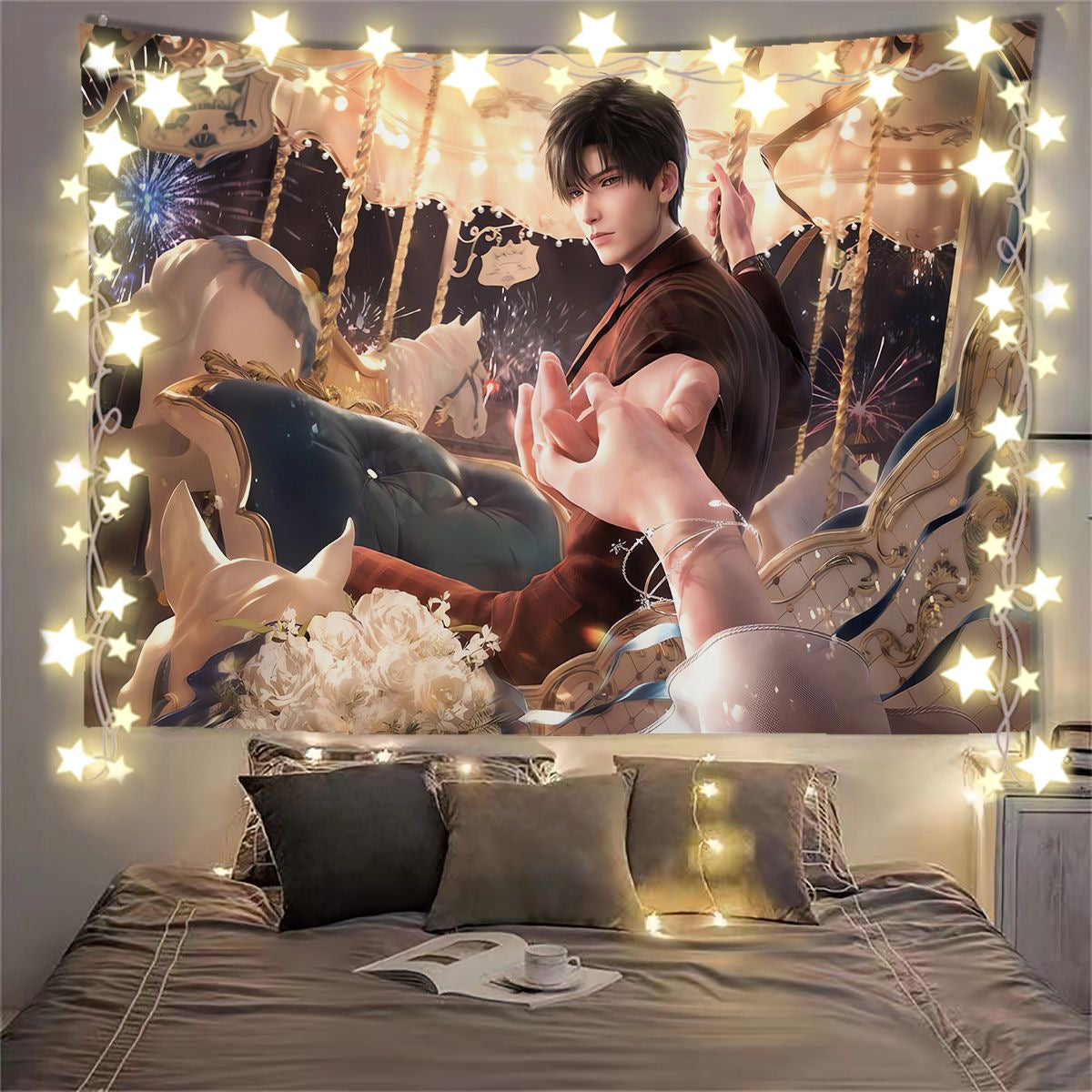 088 Zayne  Tapestry Background Banner