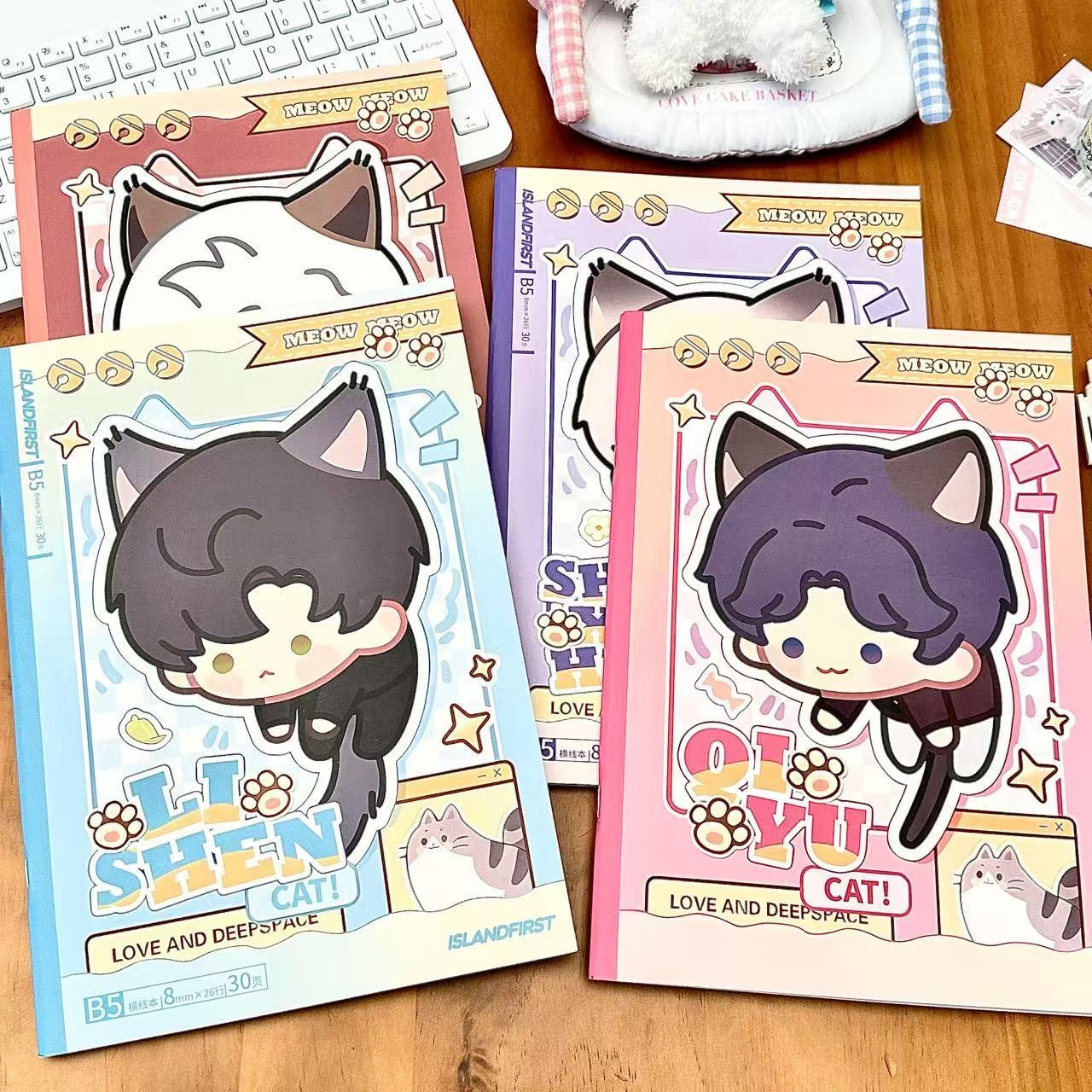 080 Kitten-Chibi Notebook Saddle-Stitch Student