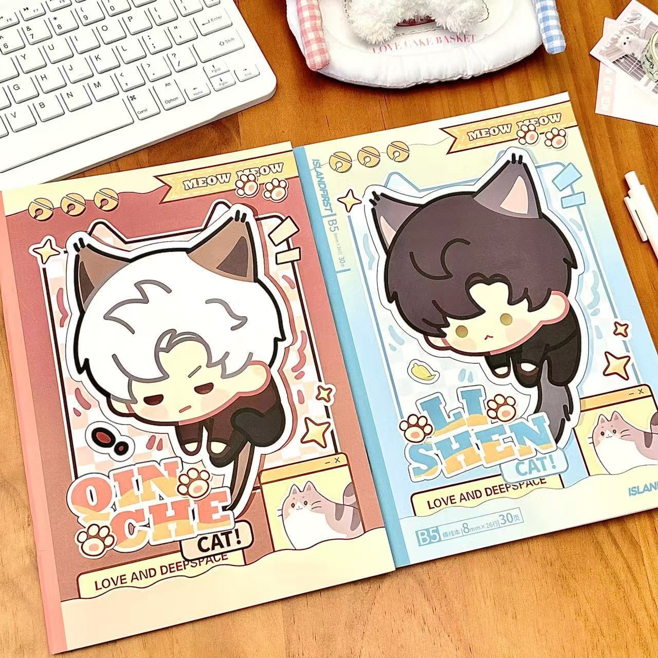 080 Kitten-Chibi Notebook Saddle-Stitch Student