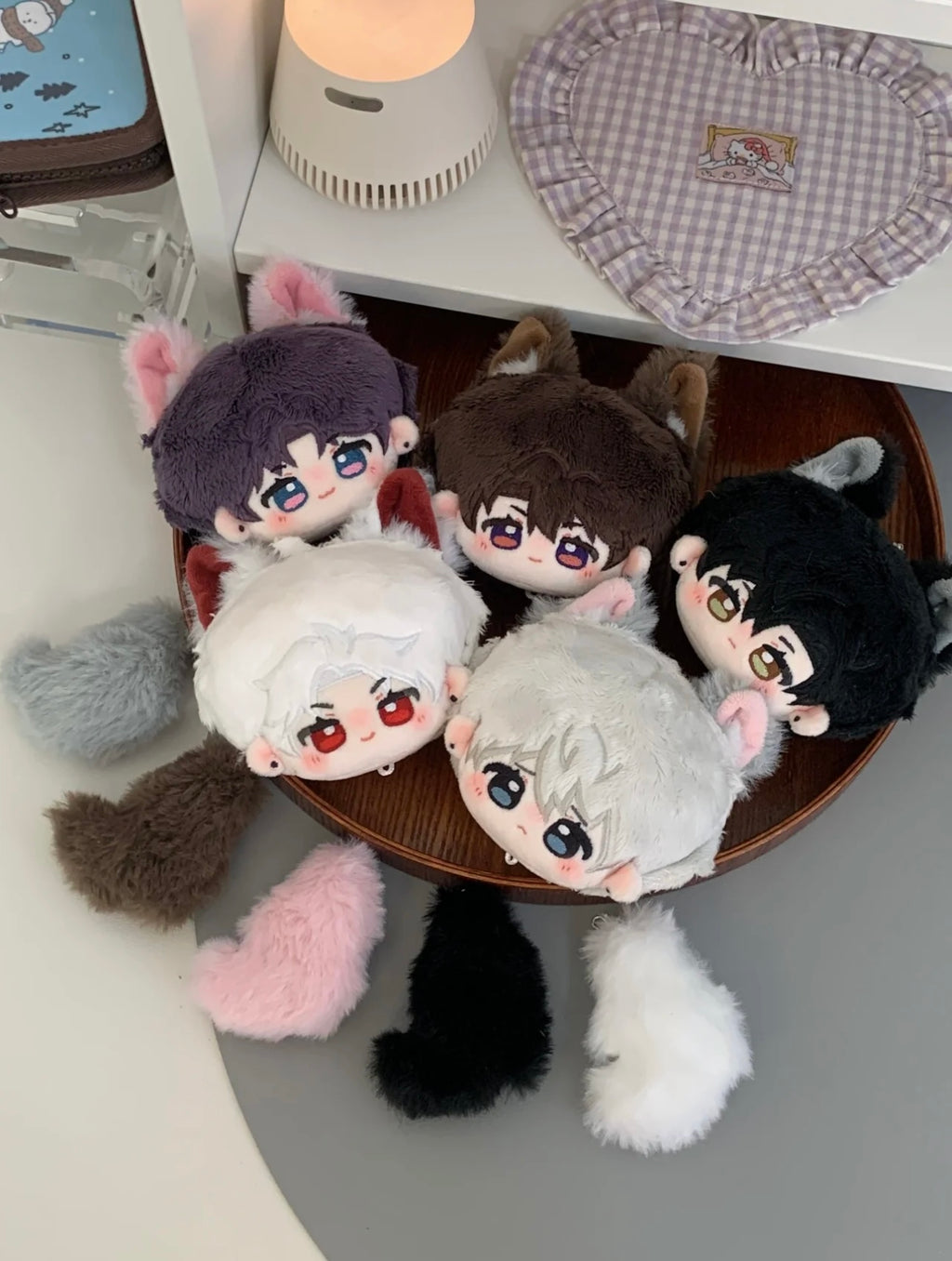 071 8cm Chibi-Wolf Cub Series Bag Charm