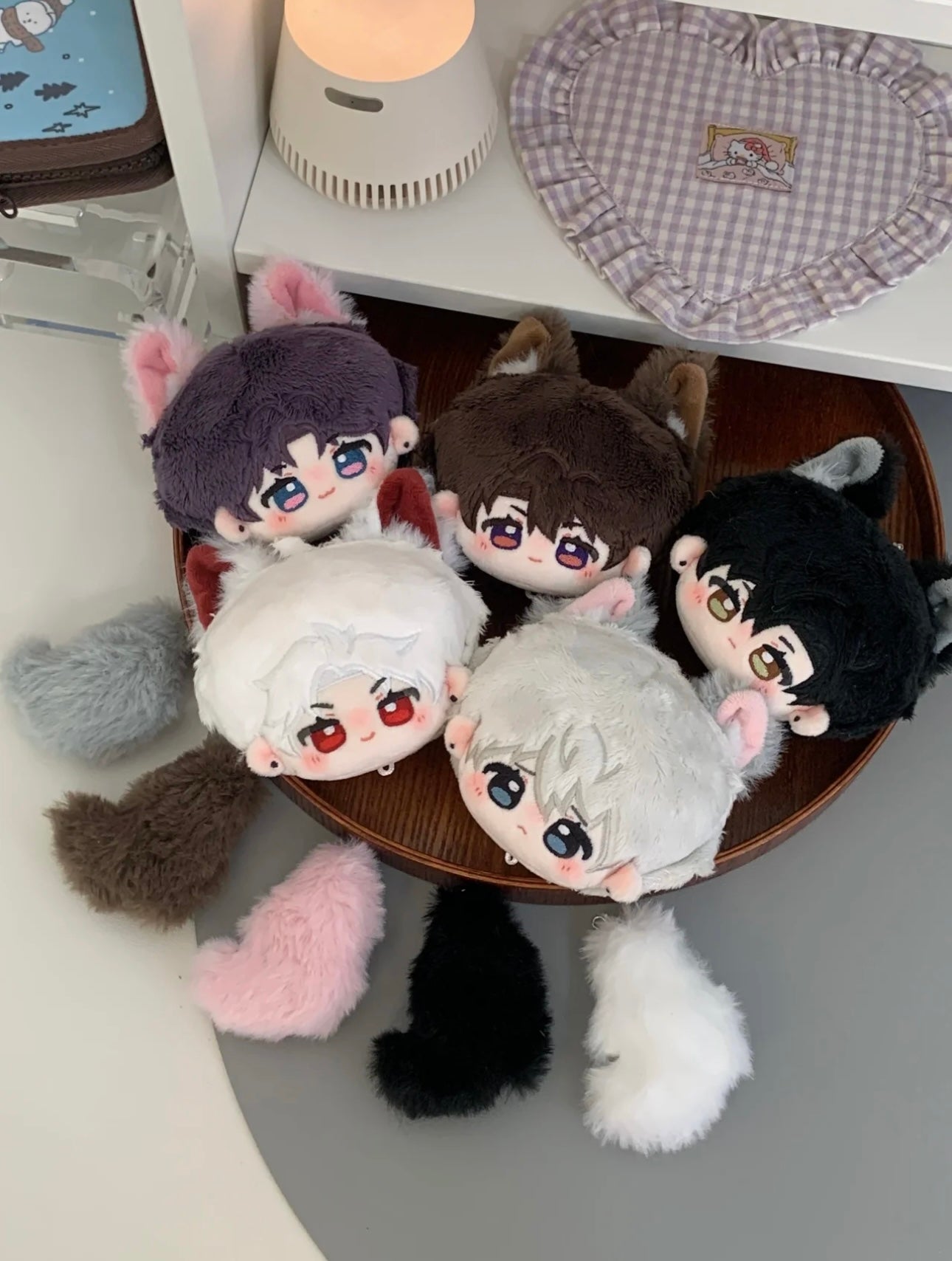 071 8cm Chibi-Wolf Cub Series Bag Charm
