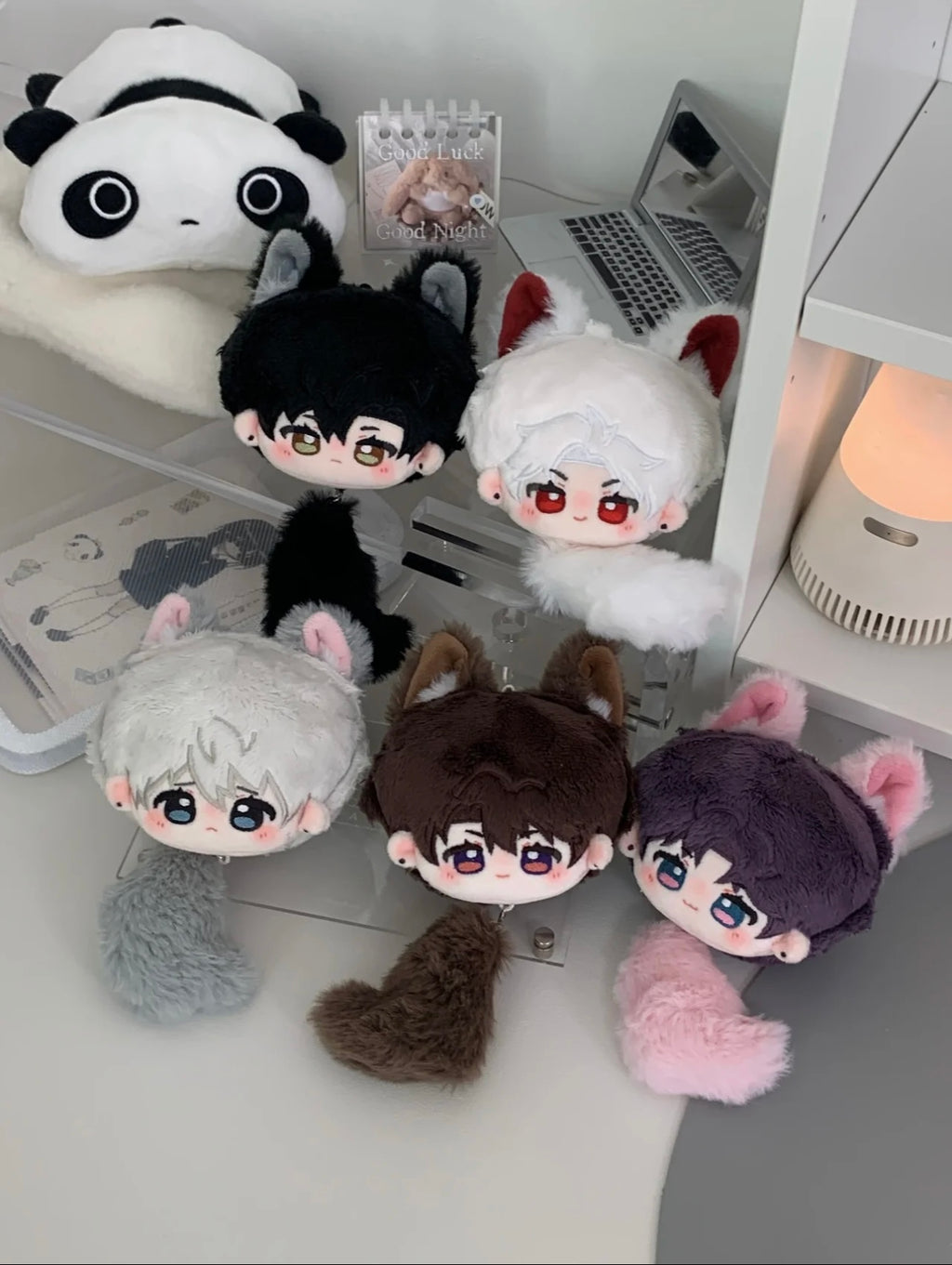 071 8cm Chibi-Wolf Cub Series Bag Charm