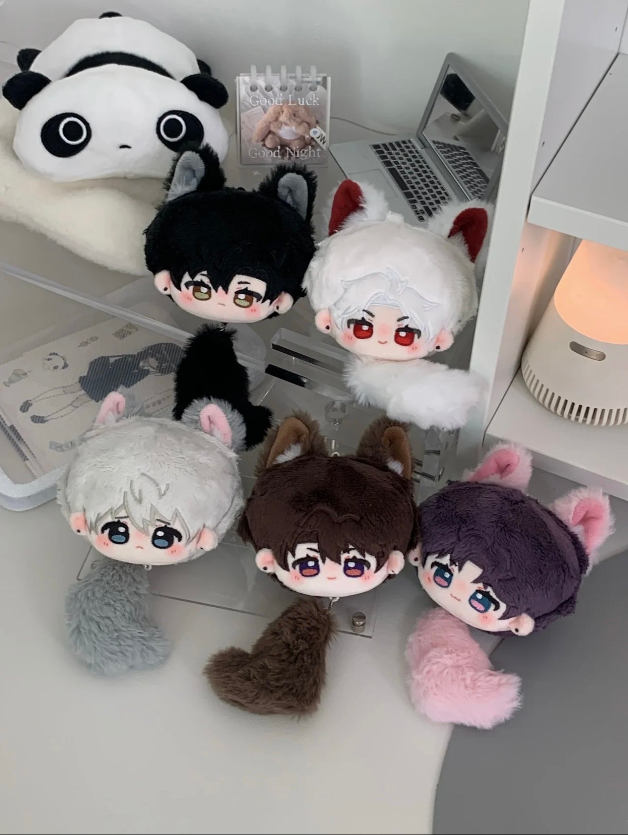 071 8cm Chibi-Wolf Cub Series Bag Charm