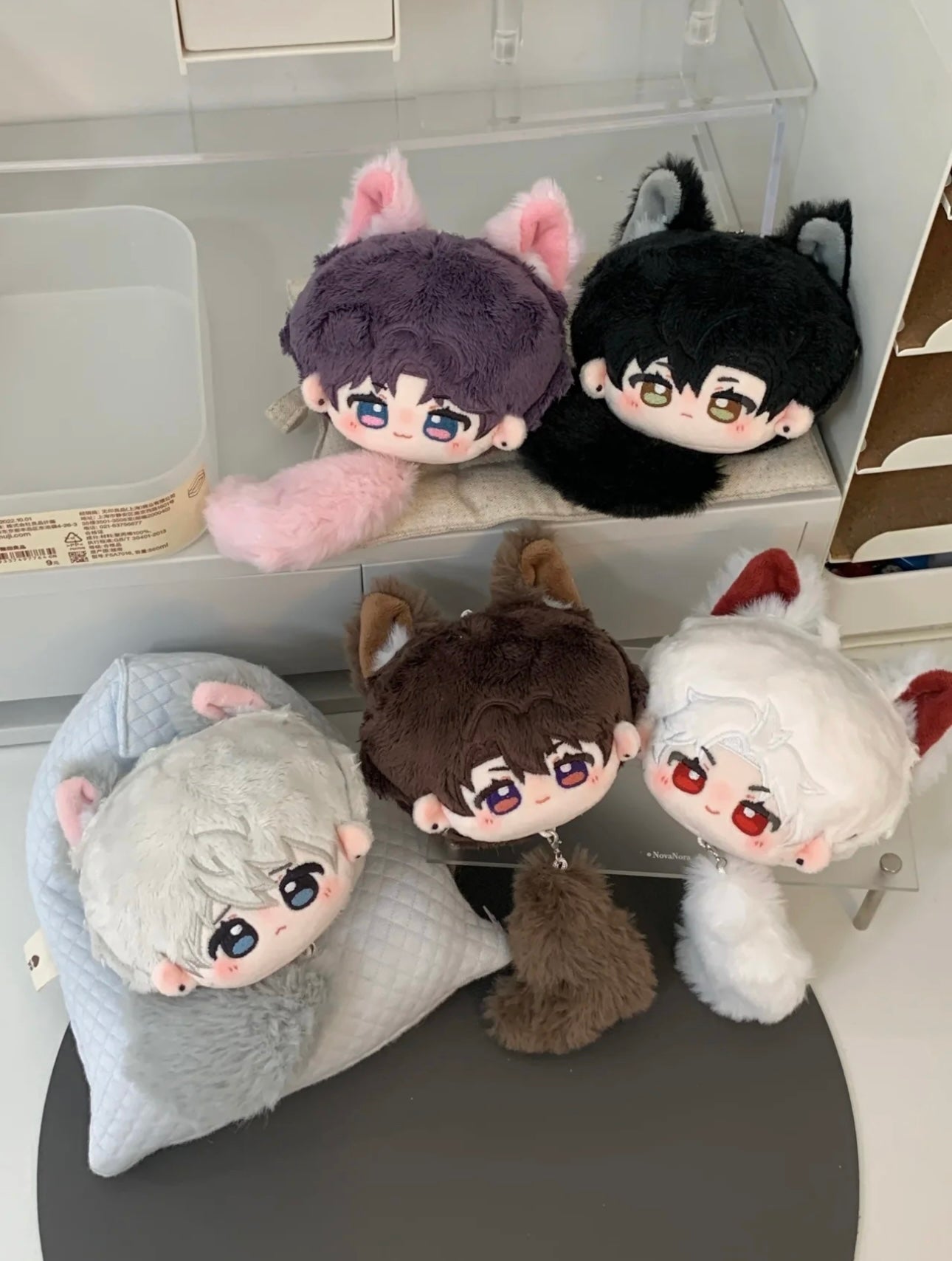 071 8cm Chibi-Wolf Cub Series Bag Charm