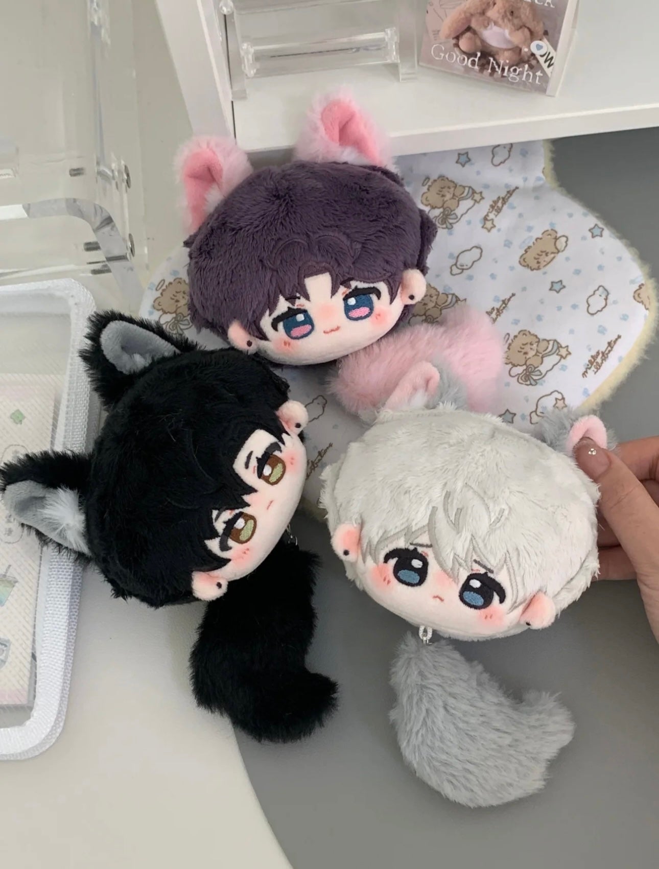 071 8cm Chibi-Wolf Cub Series Bag Charm