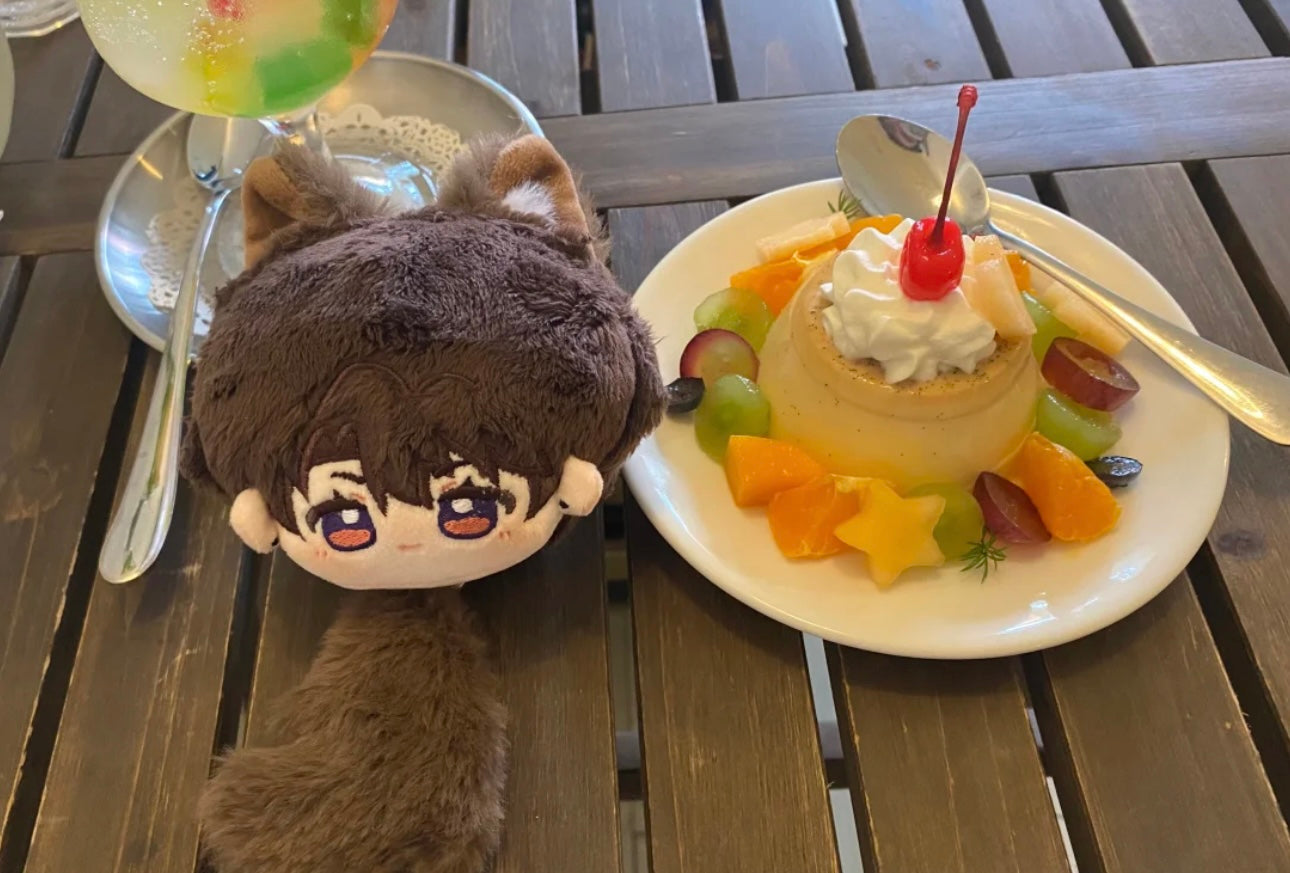 071 8cm Chibi-Wolf Cub Series Bag Charm