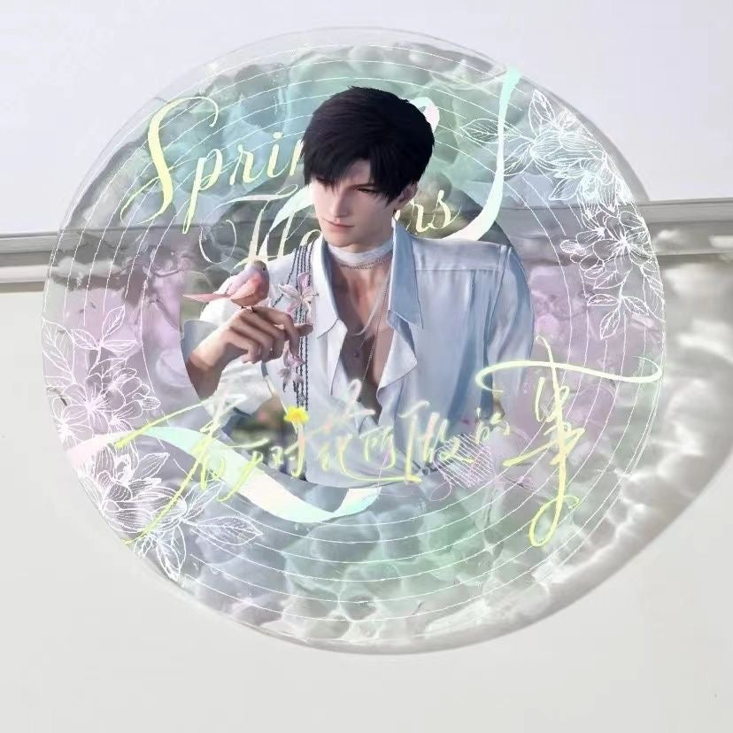 014 Acrylic Record Coasters - Wave Ripple Effect