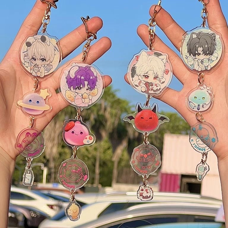 056 LAD Triple Acrylic Keychain Set