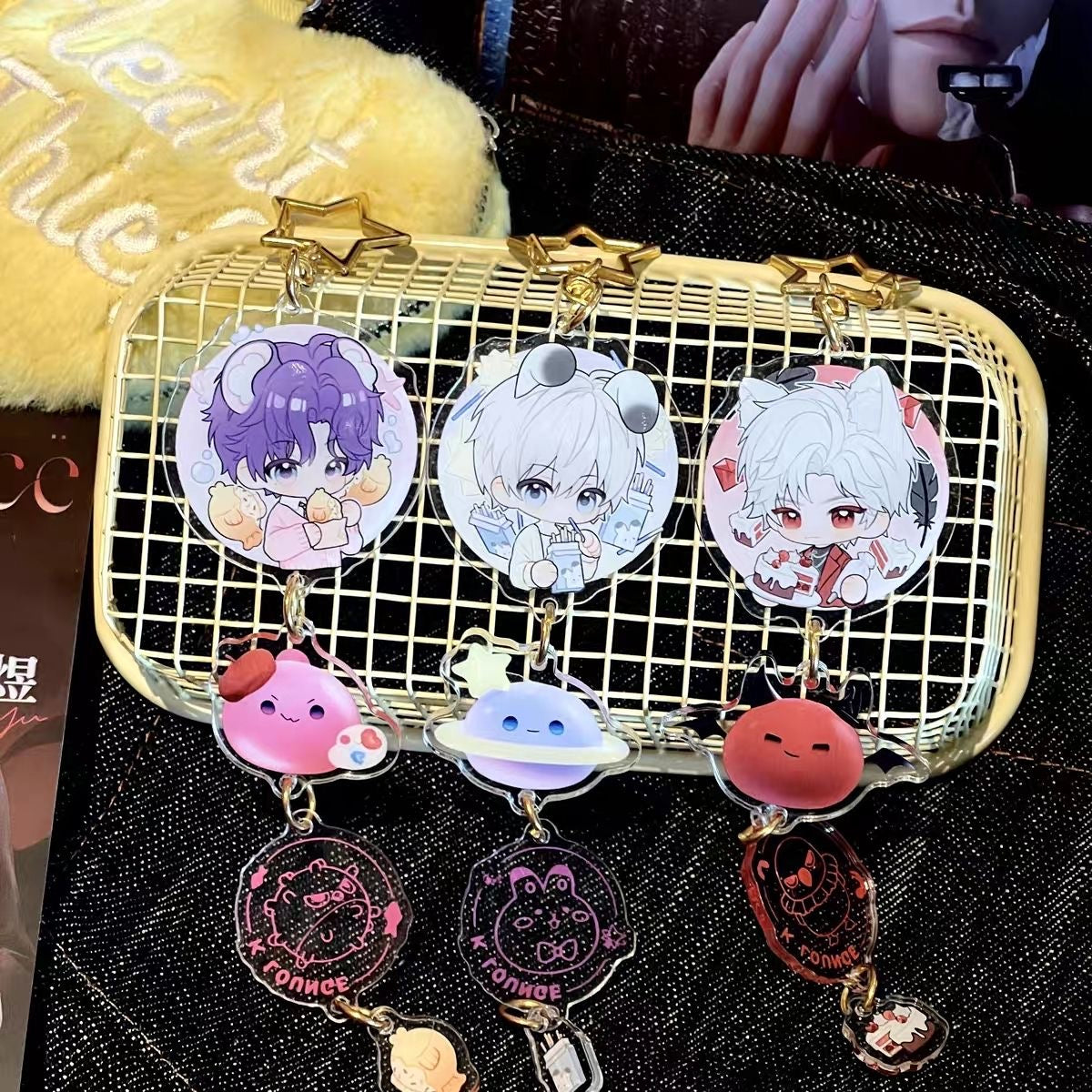 056 LAD Triple Acrylic Keychain Set
