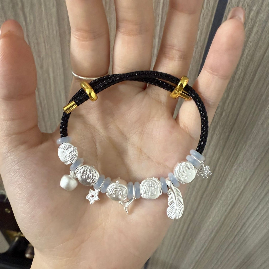 055 LAD Sterling Silver 999 Chain Bracelet