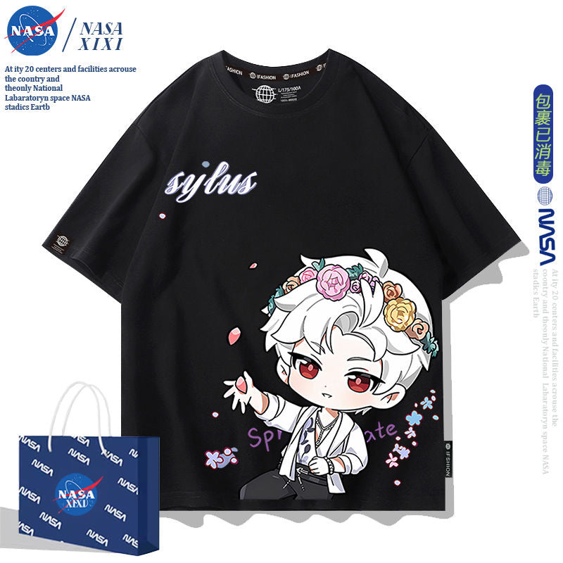 041 LAD Black and White T-Shirt - Summer Chibi