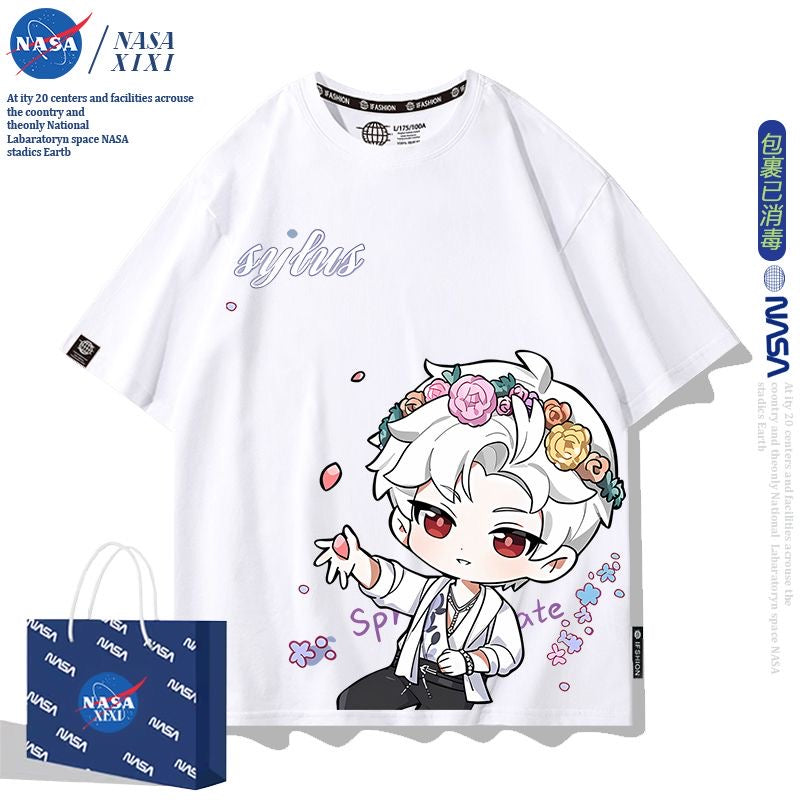 041 LAD Black and White T-Shirt - Summer Chibi