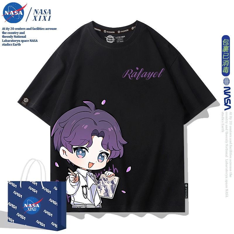 041 LAD Black and White T-Shirt - Summer Chibi