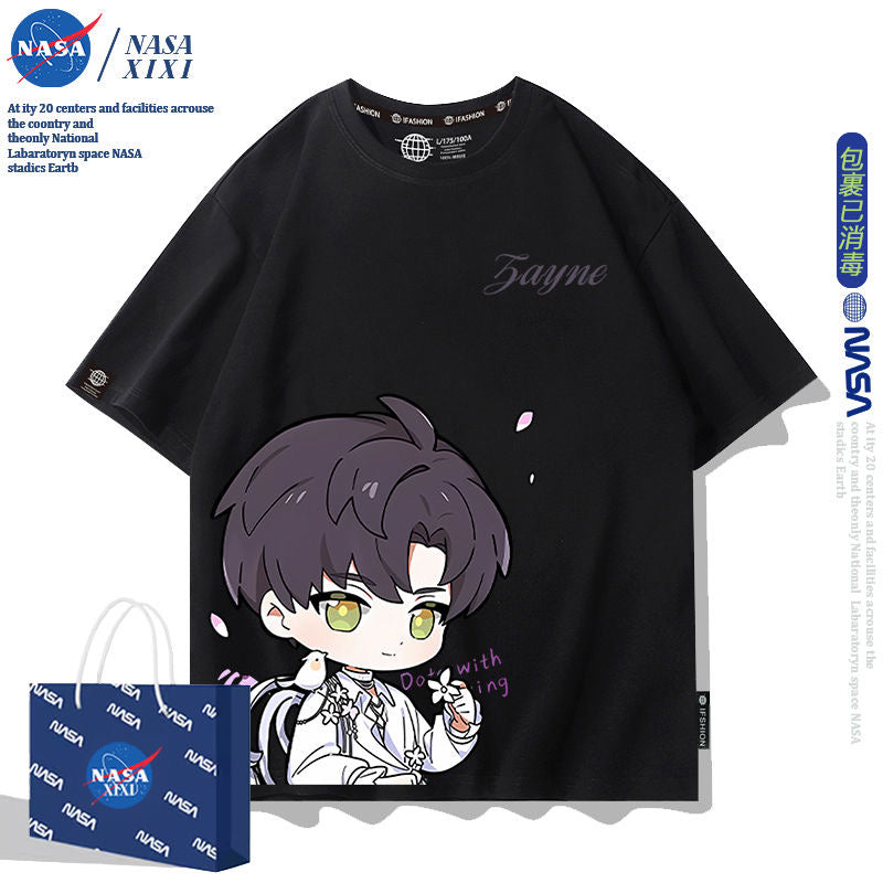 041 LAD Black and White T-Shirt - Summer Chibi
