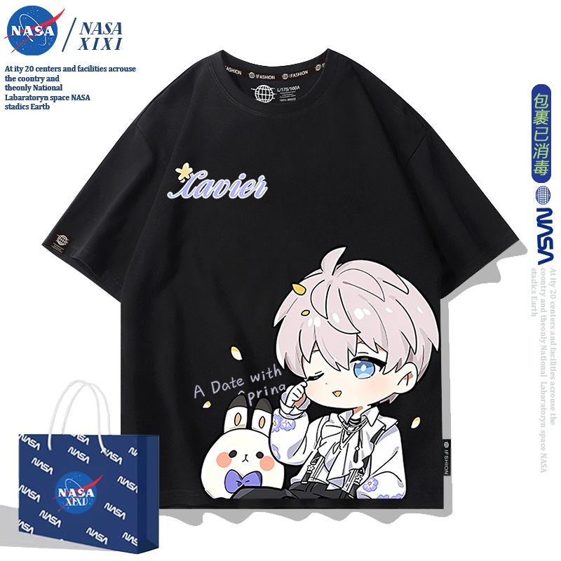 041 LAD Black and White T-Shirt - Summer Chibi