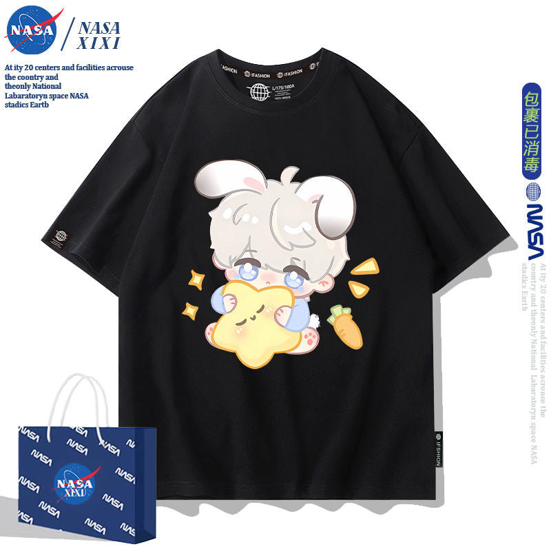 041 LAD Black and White T-Shirt - Summer Chibi