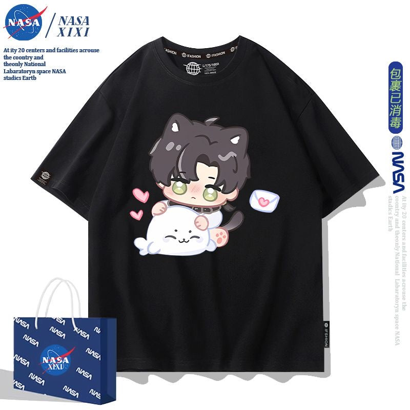 041 LAD Black and White T-Shirt - Summer Chibi