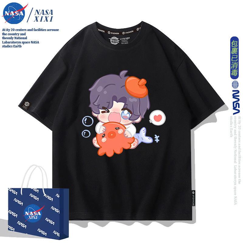 041 LAD Black and White T-Shirt - Summer Chibi