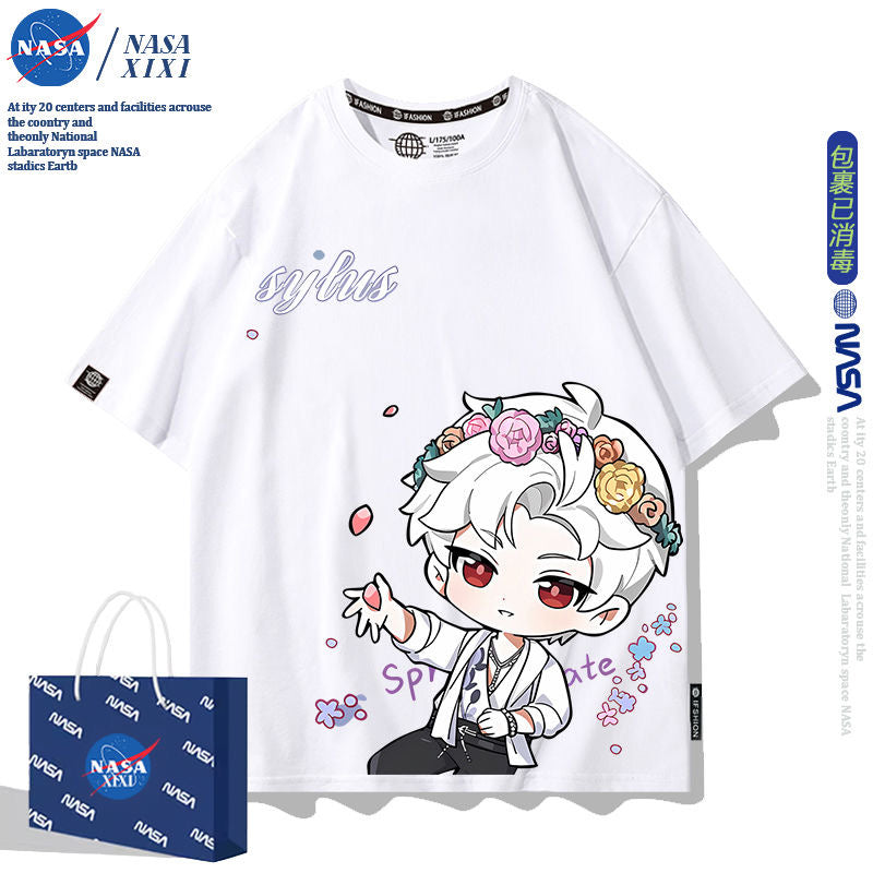 041 LAD Black and White T-Shirt - Summer Chibi