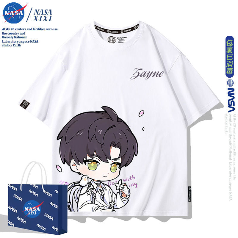 041 LAD Black and White T-Shirt - Summer Chibi