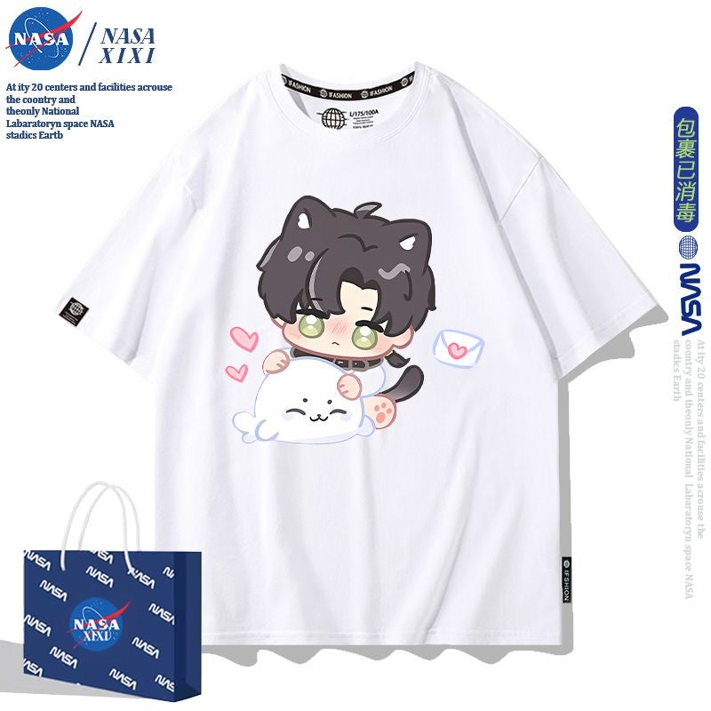 041 LAD Black and White T-Shirt - Summer Chibi