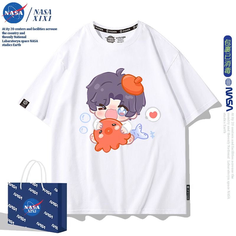 041 LAD Black and White T-Shirt - Summer Chibi