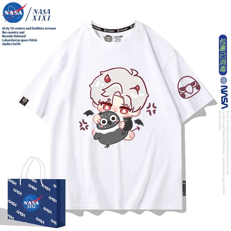 041 LAD Black and White T-Shirt - Summer Chibi