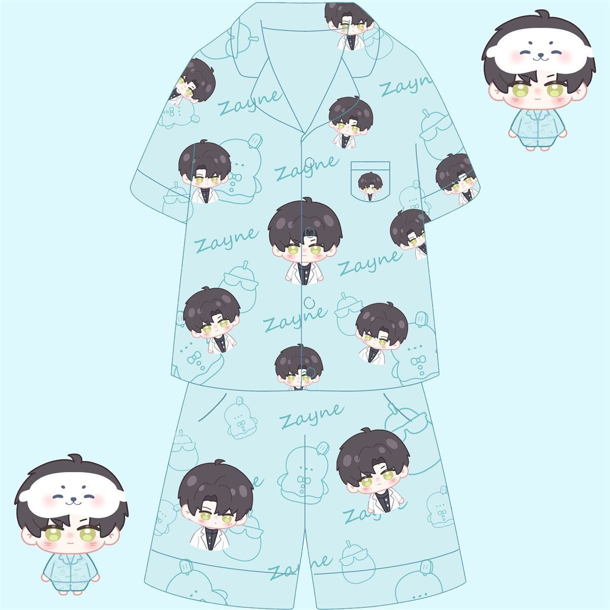 038 LAD Summer Loungewear Set Pajamas