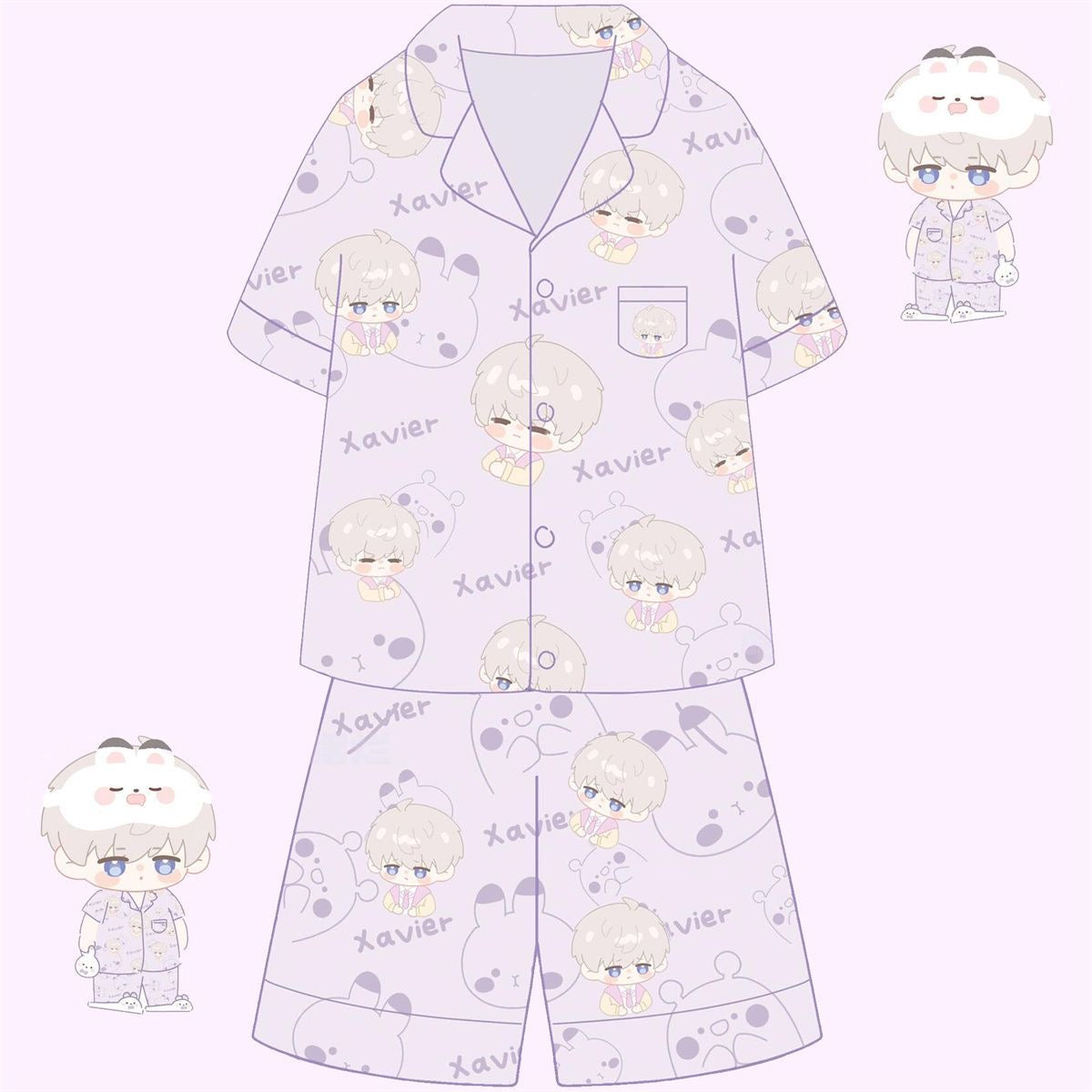 038 LAD Summer Loungewear Set Pajamas