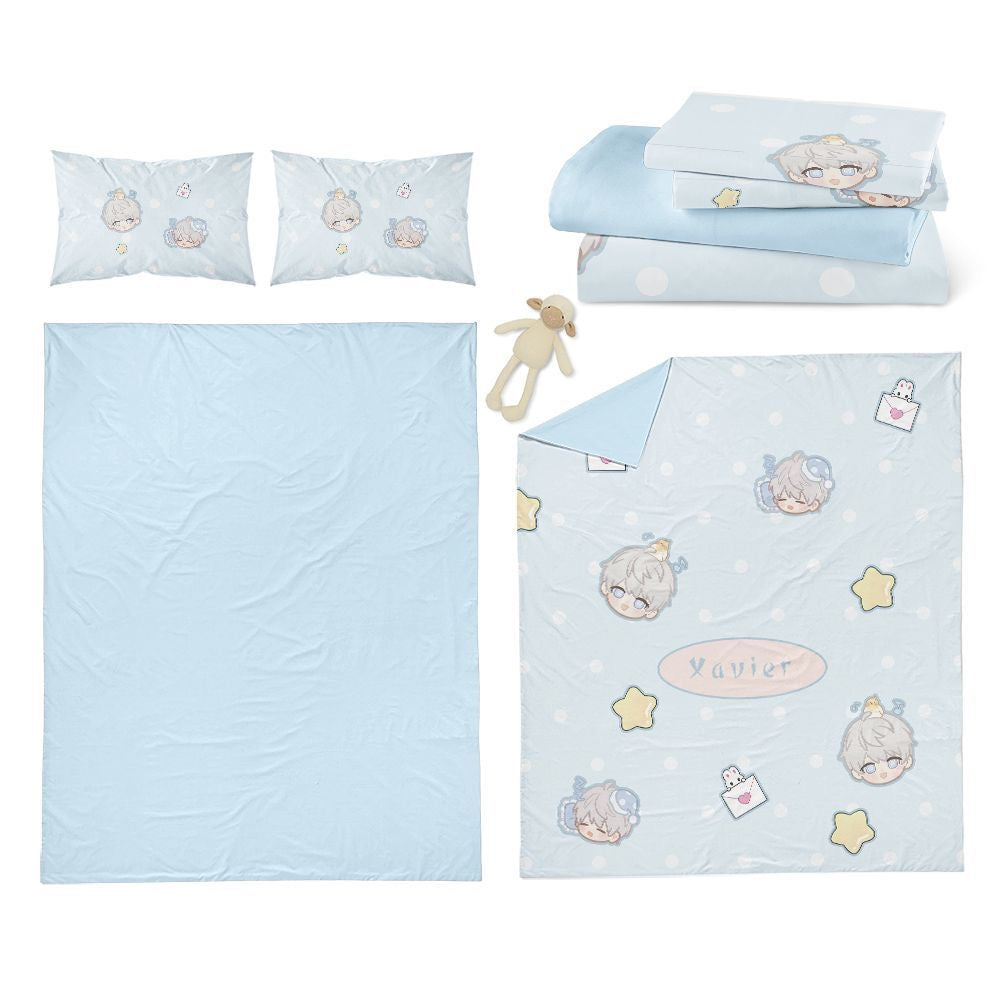 033 4-Piece Chibi Bedding Set Dorm Beds