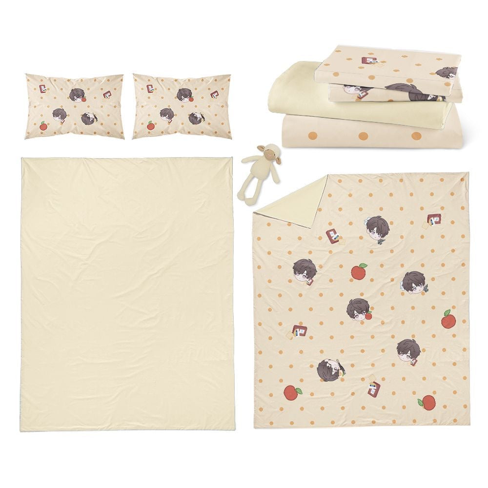 033 4-Piece Chibi Bedding Set Dorm Beds