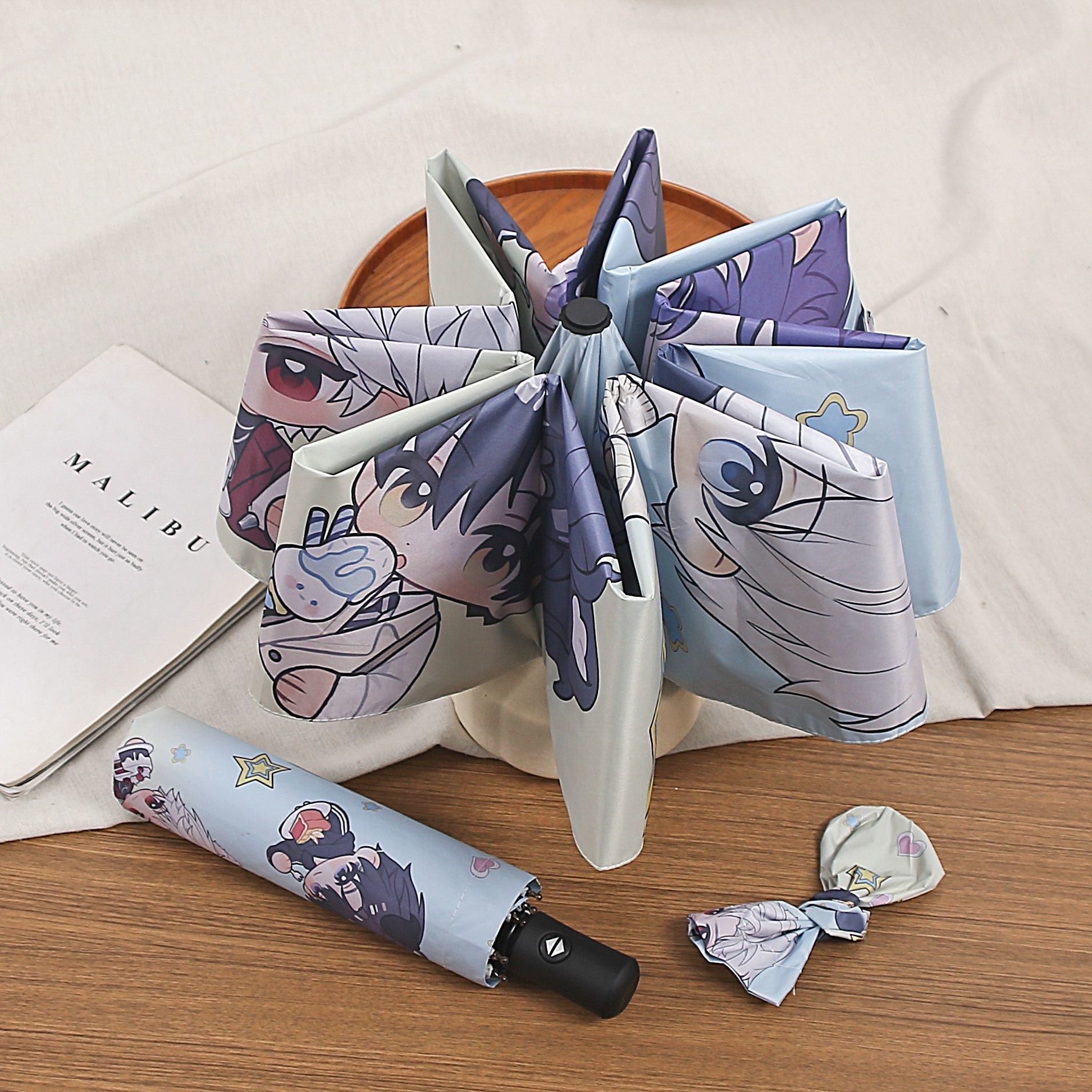 032 LAD Auto Open/Close Umbrella Sun & Rain