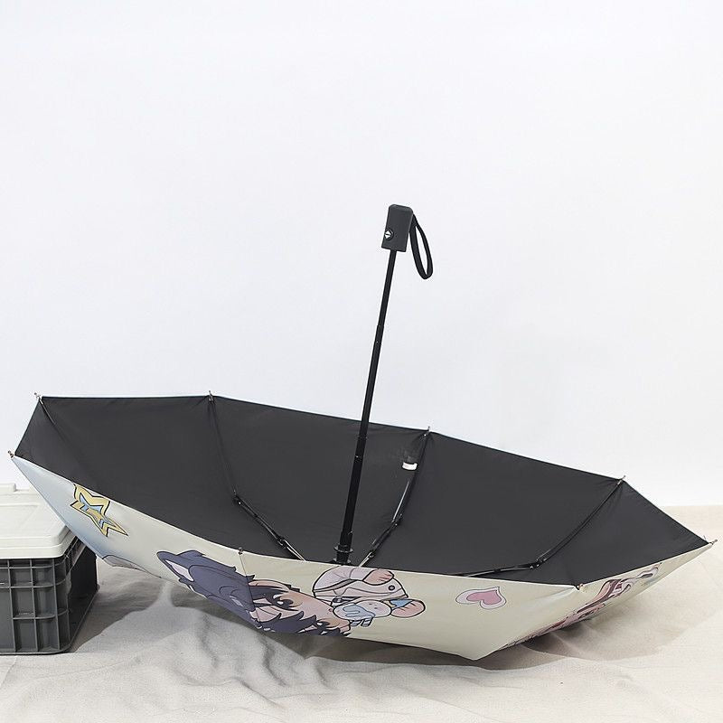 032 LAD Auto Open/Close Umbrella Sun & Rain