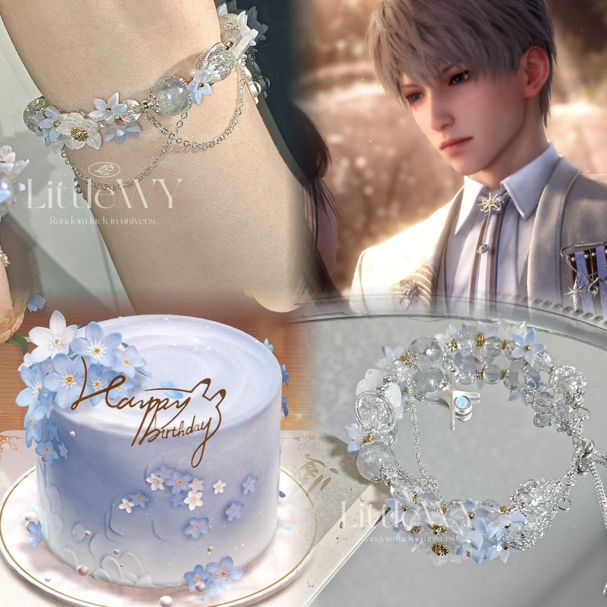 029 Xavier Birthday Collection: Starflower Sea Bracelet