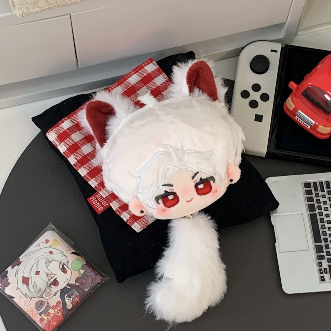 071 8cm Chibi-Wolf Cub Series Bag Charm