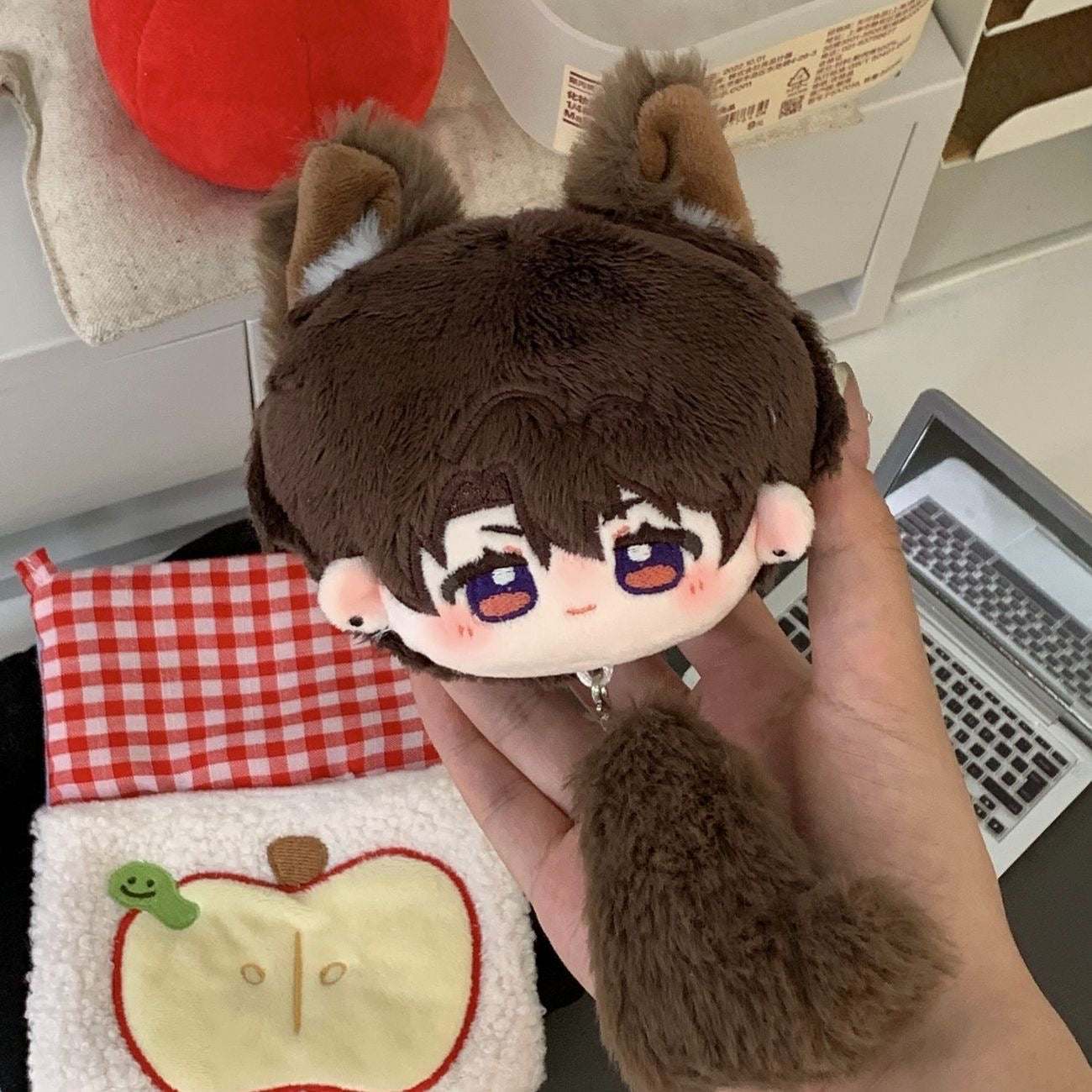 071 8cm Chibi-Wolf Cub Series Bag Charm