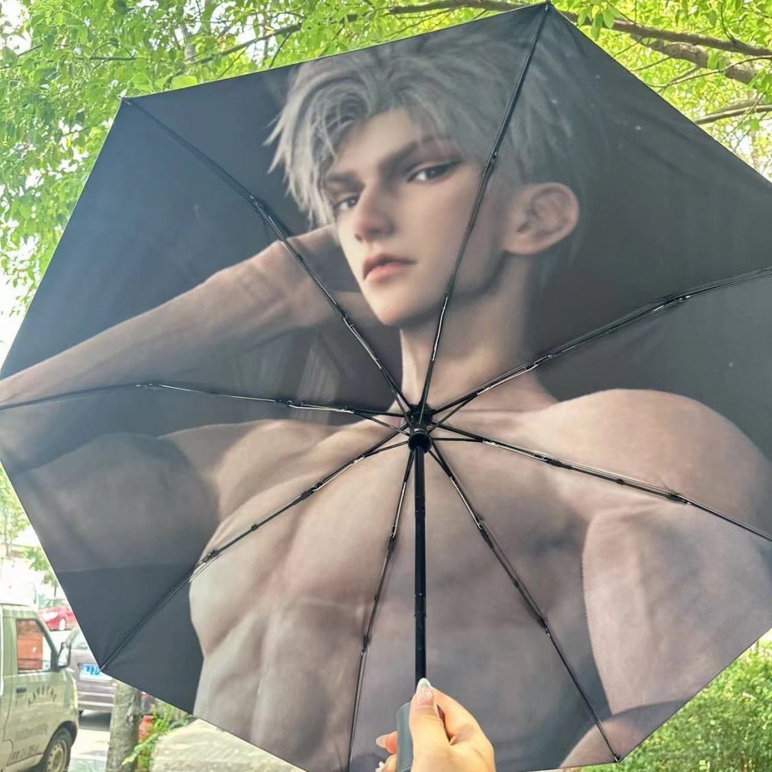 114 Umbrella Auto-Open Triple-Fold Design