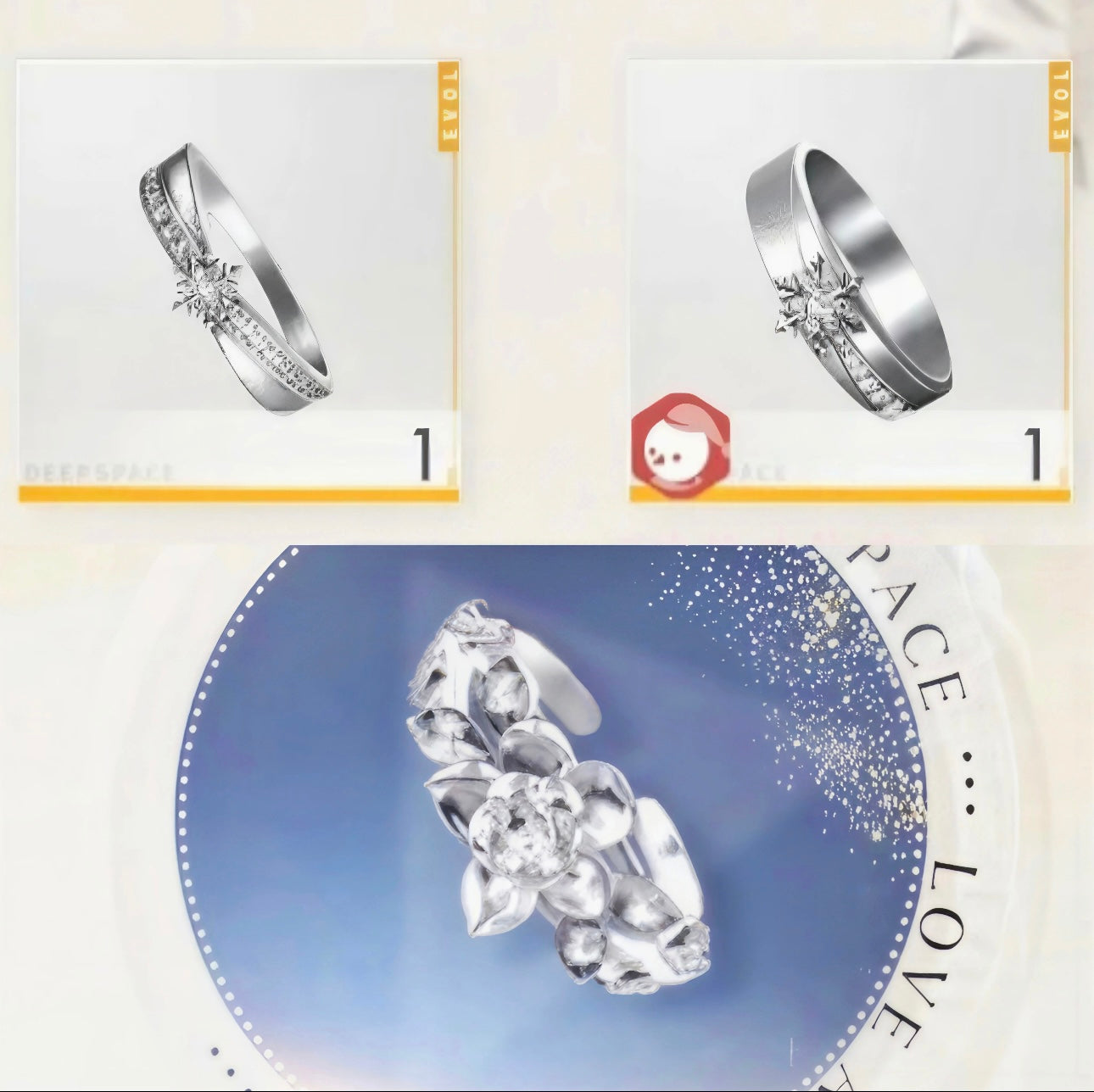 123-3 LAD 2025"Journey of Love" Wedding Rings Silver