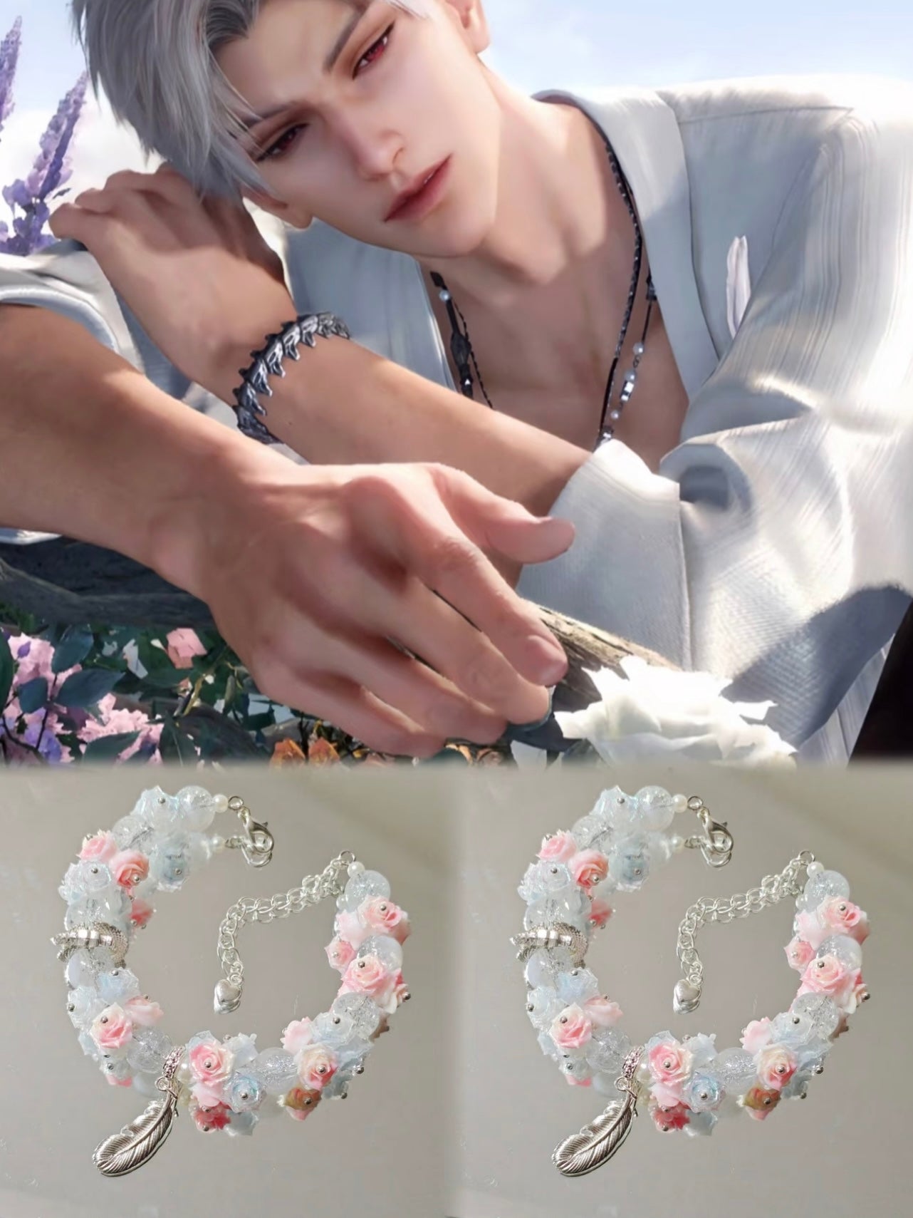 137 Sylus "Blooming Valley"Handcrafted Bracelet