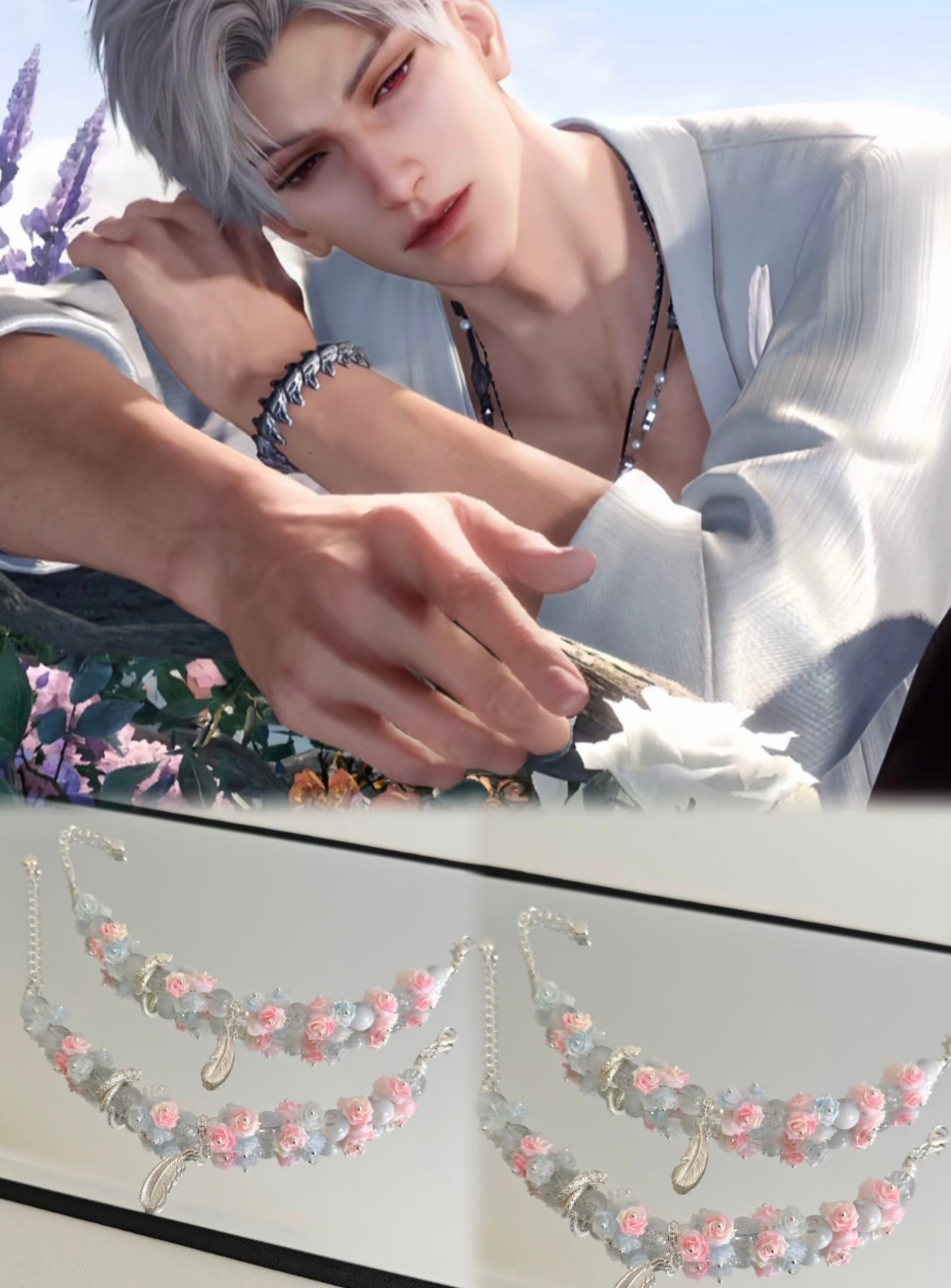 137 Sylus "Blooming Valley"Handcrafted Bracelet
